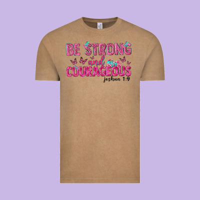 Be Strong And Courageous Vintage Tee Designed By Texasbilliewilder