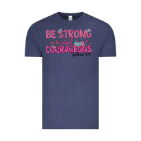 Vintage Denim be strong and courageous Vintage Tee - texasbilliewilder