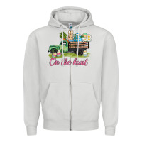 Dove Grey easter on the hunt Zipper Hoodie - AdoDesignShop