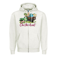 Oatmeal Heather easter on the hunt Zipper Hoodie - AdoDesignShop