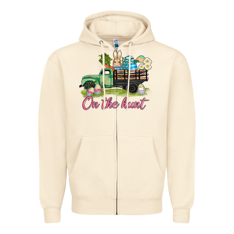 Easter On The Hunt Zipper Hoodie by AdoDesignShop | Teevron