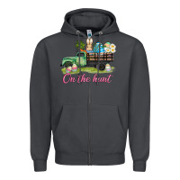 Smoke easter on the hunt Zipper Hoodie - AdoDesignShop