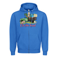 True Royal easter on the hunt Zipper Hoodie - AdoDesignShop