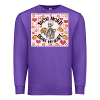 Purple tacos never broke my heart Premium Sweatshirt - MaliasSmallBusiness