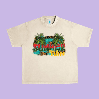 Summer Vibes Urban Heavy Tee Designed By Sublimationcraftshop