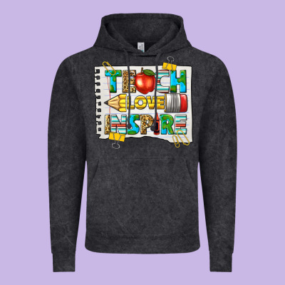 Teach Love Inspire Vintage Hoodie Designed By Texasbilliewilder