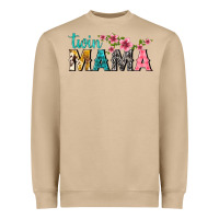 Mushroom twin mama with flowers Heavyweight Sweatshirt - texasbilliewilder