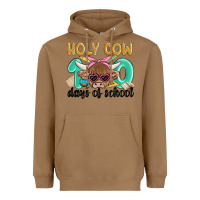 Toasted Coconut holy cow 100 days of school Heavyweight Hoodie - MaliasSmallBusiness