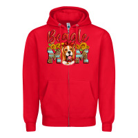 Red beagle mom Zipper Hoodie - Artiststas