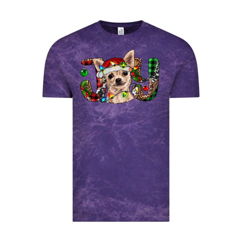 Christmas Chihuahua Joy Vintage Tee by BarkalooDesign | Teevron
