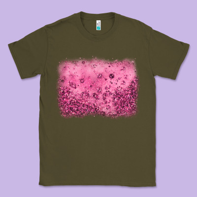 Pink Glitter Background Classic Tee Designed By Jahusdesignshop