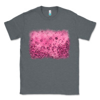Charcoal Heather pink glitter background Classic Tee - JahusDesignShop