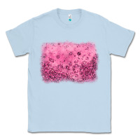 Dusty Blue pink glitter background Classic Tee - JahusDesignShop