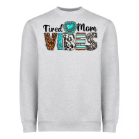 Tired Mom Vibes Heavyweight Sweatshirt | Teevron