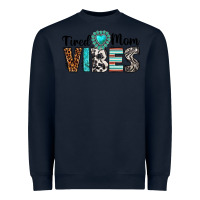 Navy tired mom vibes Heavyweight Sweatshirt - texasbilliewilder