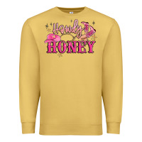 Antique Gold howdy honey Premium Sweatshirt - MaliasSmallBusiness
