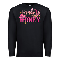Black howdy honey Premium Sweatshirt - MaliasSmallBusiness