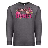 Charcoal Heather howdy honey Premium Sweatshirt - MaliasSmallBusiness