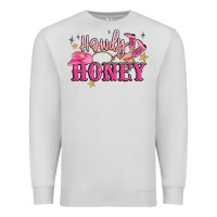Dove Grey howdy honey Premium Sweatshirt - MaliasSmallBusiness