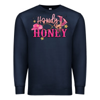 Navy howdy honey Premium Sweatshirt - MaliasSmallBusiness