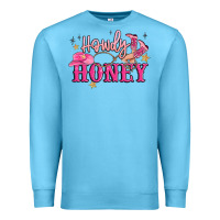 Ocean Blue howdy honey Premium Sweatshirt - MaliasSmallBusiness