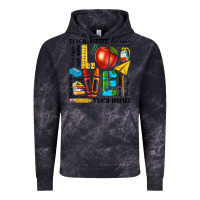 Cloud Black teach love inspire teacher Vintage Hoodie - texasbilliewilder