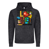 Vintage Black teach love inspire teacher Vintage Hoodie - texasbilliewilder