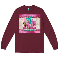Burgundy ma Long Sleeve Tee - AdoDesignShop