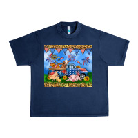 Navy America farm animals truck 20oz skinny tumbler Urban Heavy Tee - Neo Western