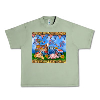 Oil Green America farm animals truck 20oz skinny tumbler Urban Heavy Tee - Neo Western
