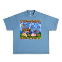 Pebble Blue America farm animals truck 20oz skinny tumbler Urban Heavy Tee - Neo Western