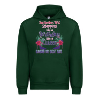 Forest Green Womens September Girl Stepping Into My Birthday Urban Hoodie - Bettercallsaul