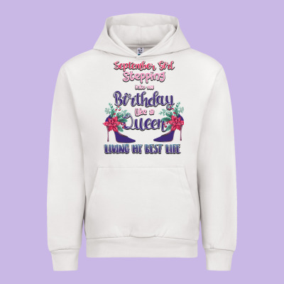 Womens September Girl Stepping Into My Birthday Urban Hoodie Designed By Bettercallsaul