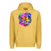 Antique Gold halloween candy patches 1 Premium Hoodie - BundleAndBundleShop