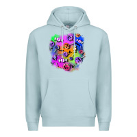 Blue Mist halloween candy patches 1 Premium Hoodie - BundleAndBundleShop