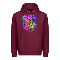 Burgundy halloween candy patches 1 Premium Hoodie - BundleAndBundleShop