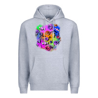 Heather Grey halloween candy patches 1 Premium Hoodie - BundleAndBundleShop