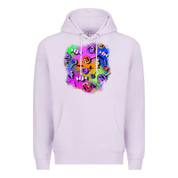 Lilac halloween candy patches 1 Premium Hoodie - BundleAndBundleShop