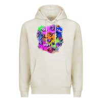 Oatmeal Heather halloween candy patches 1 Premium Hoodie - BundleAndBundleShop