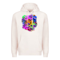 Pale Pink halloween candy patches 1 Premium Hoodie - BundleAndBundleShop