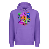 Purple halloween candy patches 1 Premium Hoodie - BundleAndBundleShop