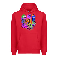 Red halloween candy patches 1 Premium Hoodie - BundleAndBundleShop