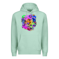 Seafoam halloween candy patches 1 Premium Hoodie - BundleAndBundleShop