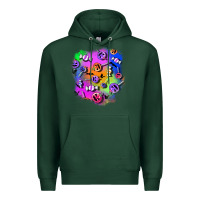 Sports Green halloween candy patches 1 Premium Hoodie - BundleAndBundleShop