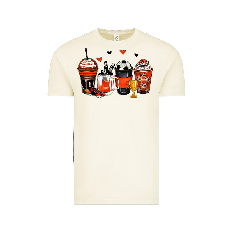 Soccer Coffee Cups Vintage Tee by Zillion Design Studio | Teevron