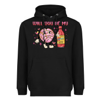 Black will you be my Heavyweight Hoodie - MaliasSmallBusiness
