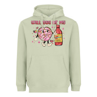 Matcha will you be my Heavyweight Hoodie - MaliasSmallBusiness