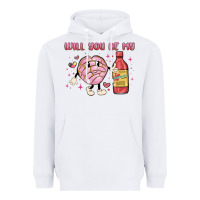 White will you be my Heavyweight Hoodie - MaliasSmallBusiness
