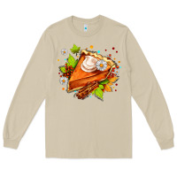 Mushroom pumpkin pie with daisies and cinnamon Long Sleeve Tee - AdoDesignShop