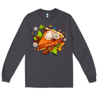 Smoke pumpkin pie with daisies and cinnamon Long Sleeve Tee - AdoDesignShop